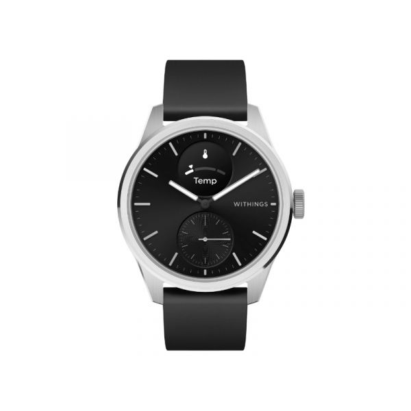 Withings Bundle Scanwatch 2 / 42mm (including Leather wristband Black Noir 20mm) - Black (HWA10-BUNDLE 1-ALL-INT)